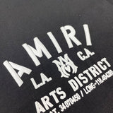 Close-up of Amiri t-shirt craftsmanship