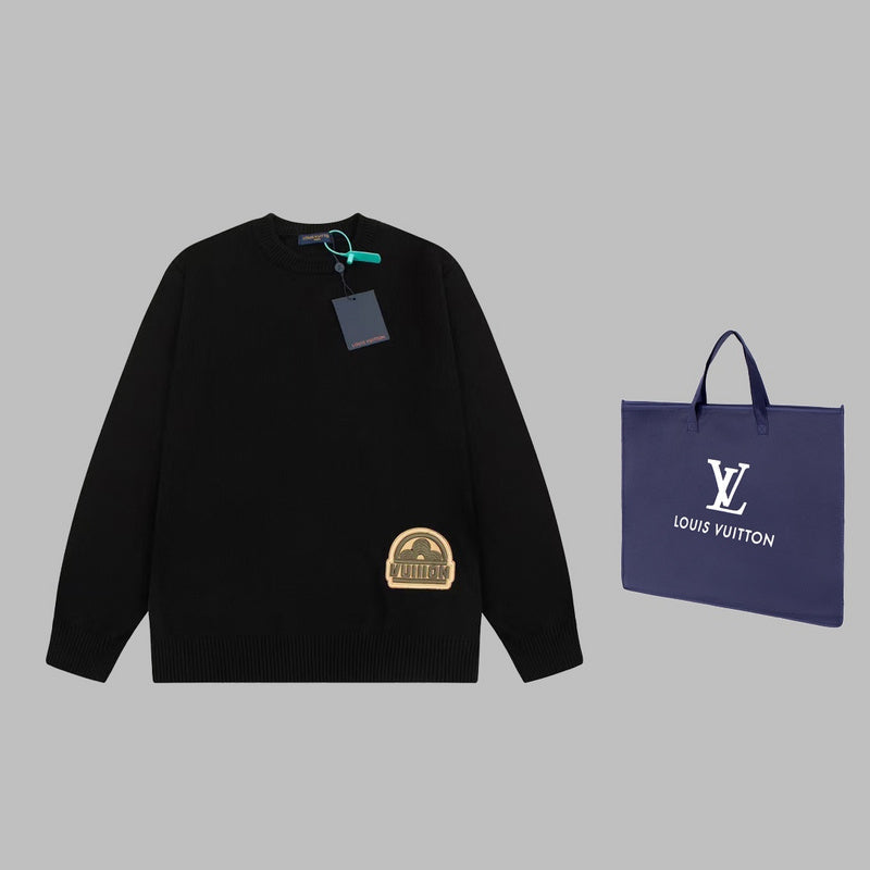 Front view of Louis Vuitton luxury clothing with relaxed-fit cut