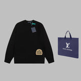 Front view of Louis Vuitton luxury clothing with relaxed-fit cut