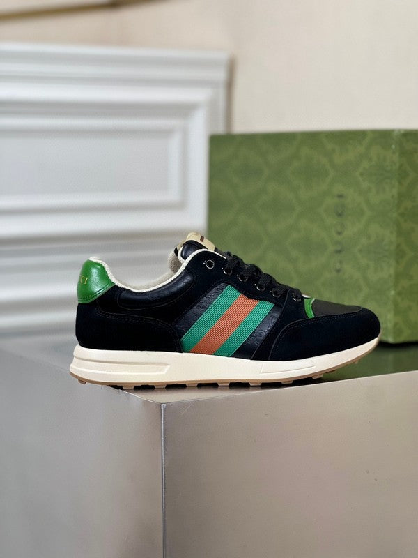Gucci soft grey luxury sneakers view 7 chunky sole construction