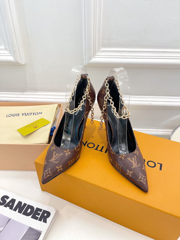 Louis Vuitton Chocolate Brown Chunky Platform Sneakers - Detail Shot of Craftsmanship