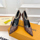 Louis Vuitton Chocolate Brown Chunky Platform Sneakers - Detail Shot of Craftsmanship
