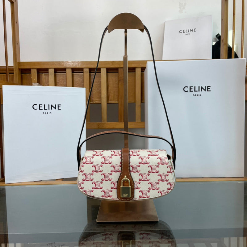 Front view of statement refined women's handbag – women's designer-style accessory