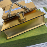 Front view of statement polished women's handbag – women's luxury handbag