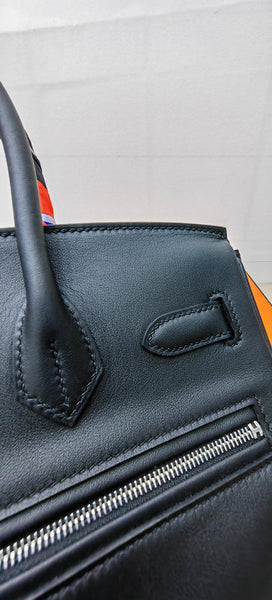 Side view of balanced structured handbag