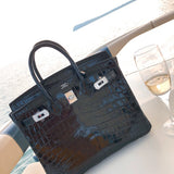 Close-up detail of modernist bag design