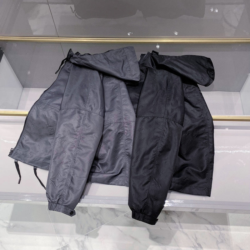 Full styled look of Louis Vuitton luxury clothing with relaxed-fit cut