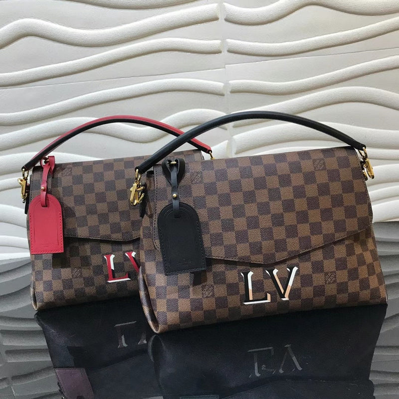 Side profile of structured modern women's handbag – women's premium purse
