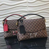 Side profile of structured modern women's handbag – women's premium purse