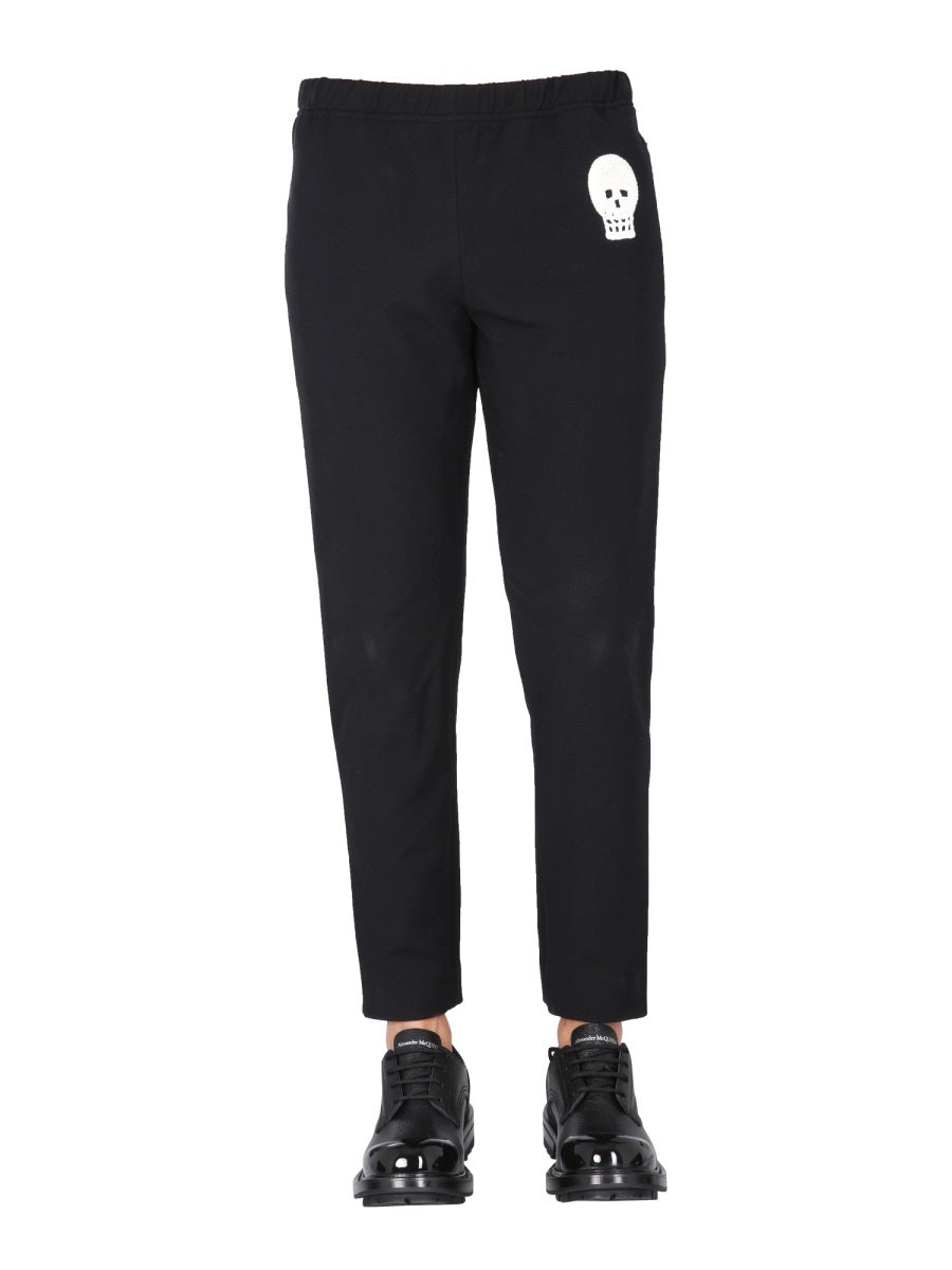 Alexander McQueen Pants? Alexander Mcqueen Men Jogging Pants With Embroidered Skull Tailored Everyday Designer Pants
