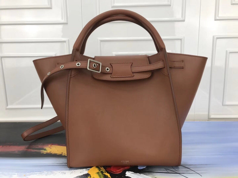 Front view of modern signature women's handbag – women's designer-style accessory