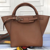 Front view of modern signature women's handbag – women's designer-style accessory