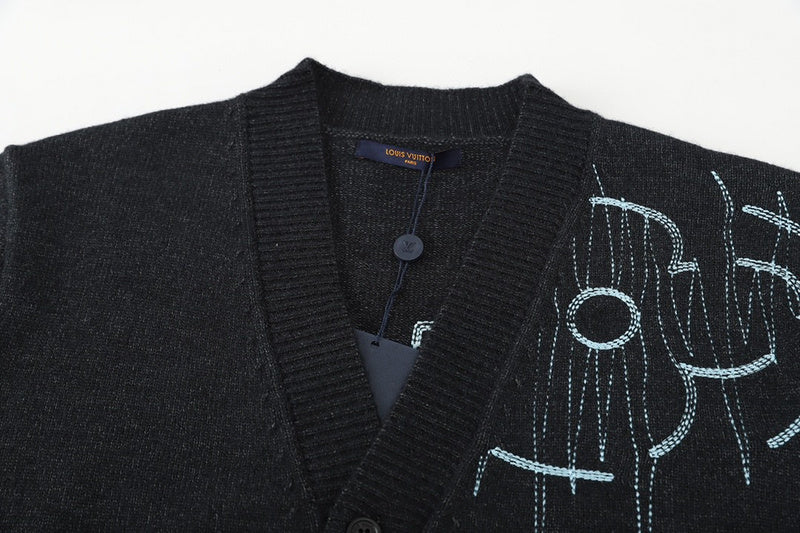 Back view of Louis Vuitton luxury clothing with relaxed-fit cut