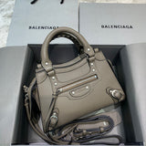 Sleek Faux Leather Handbag - Premium Craftsmanship Detailing | Women's Designer-Inspired Purse #326 - front view (image 1) of designer-inspired handbag