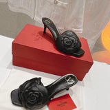 Close-up of Valentino Garavani shoes craftsmanship