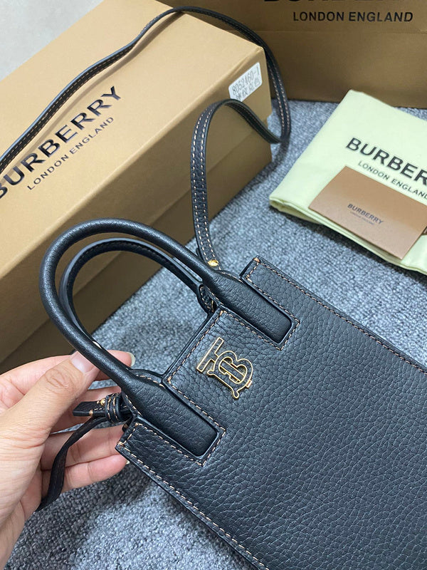 Understated Faux Leather Handbag - Signature Hardware Accents | Women's Designer-Inspired Purse #1128 - back view (image 4) of designer-inspired handbag