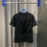 Side profile of Louis Vuitton cotton t-shirt with signature branding
