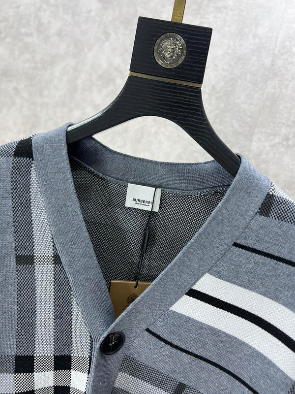 Close-up of Burberry designer clothing craftsmanship