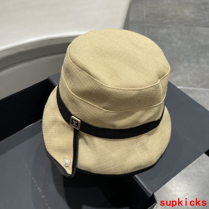 Close-up detail view of Louis Vuitton unisex cap