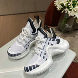 Louis Vuitton shoes Style 290 - front view, iconic logo design