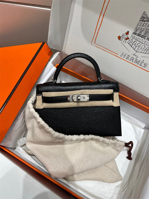  clean-lined structured bag detail view showing craftsmanship