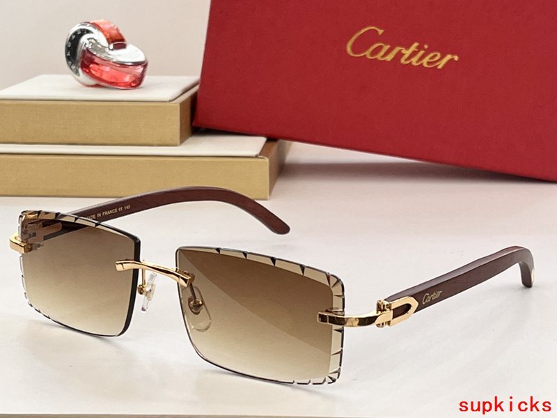 Lifestyle view of Cartier unisex sunglasses