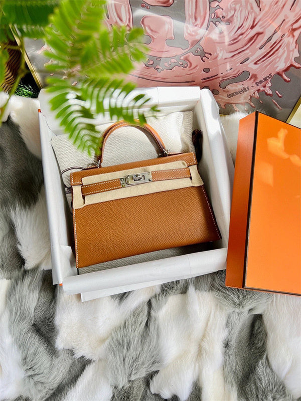 Close-up detail of poised bag design