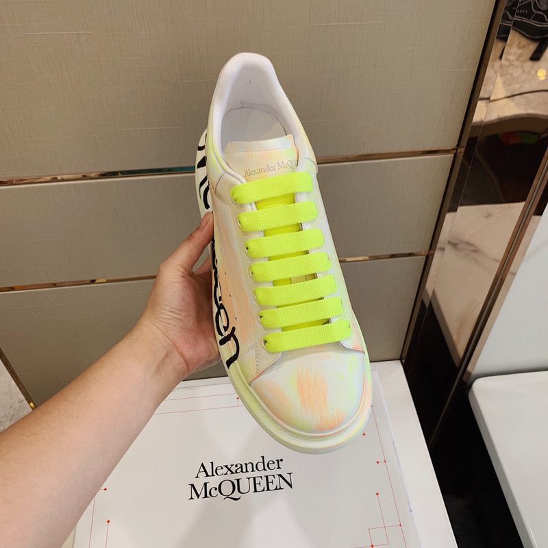 Alexander McQueen muted earth tones luxury sneakers view 9 low-top design