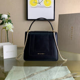 Bold Faux Leather Handbag - Polished Finish | Women's Statement Accessory #1693 - alternate angle view (image 8) of designer-inspired handbag