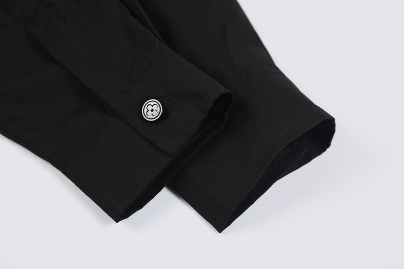 Back view of Louis Vuitton luxury clothing with logo-detail design