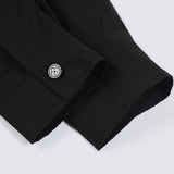 Back view of Louis Vuitton luxury clothing with logo-detail design