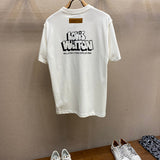 Side profile of Louis Vuitton cotton t-shirt with signature branding
