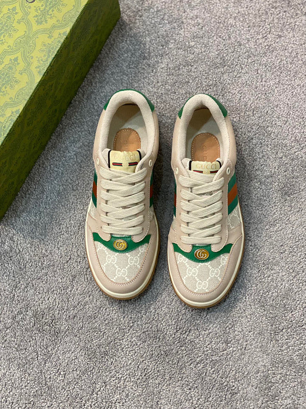 Gucci muted earth tones luxury sneakers view 6 everyday casual design