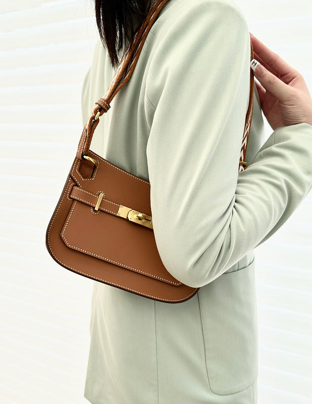 Close-up detail of modernist bag design