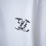 Full styled look of Louis Vuitton cotton t-shirt with monogram-inspired silhouette