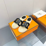 Hermes sandals Style 196 - texture and material detail