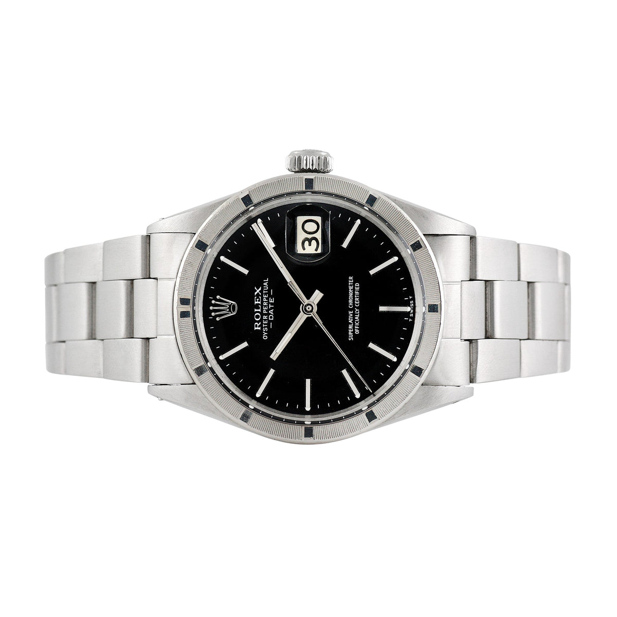 Front view of Rolex men's watch
