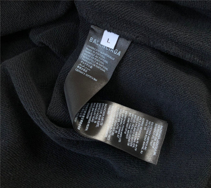 Close-up of Balenciaga designer clothing craftsmanship