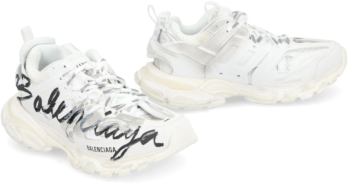 Balenciaga Shoes? BALENCIAGA Track Signature Low-Top Sneaker for Women Comfortable Everyday Designer Shoes