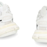 Close-up of Balenciaga sneakers hardware and fine stitching