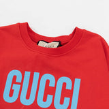 Close-up detail shot of Gucci luxury clothing with streetwear-inspired cut