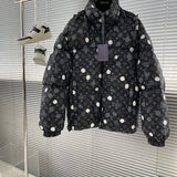 Back view of Louis Vuitton luxury clothing with logo-detail design