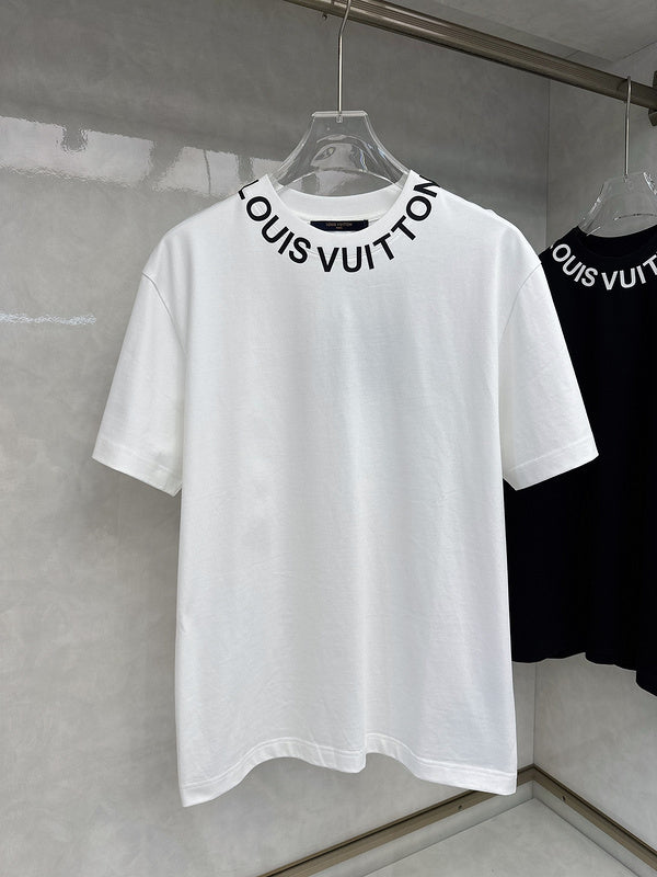 Full styled look of Louis Vuitton cotton t-shirt with streetwear-inspired cut