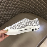 Burberry shoes Style 307 - close-up of classic monogram styling