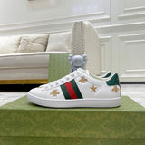 Gucci clean off-white luxury sneakers view 8 bold athletic profile