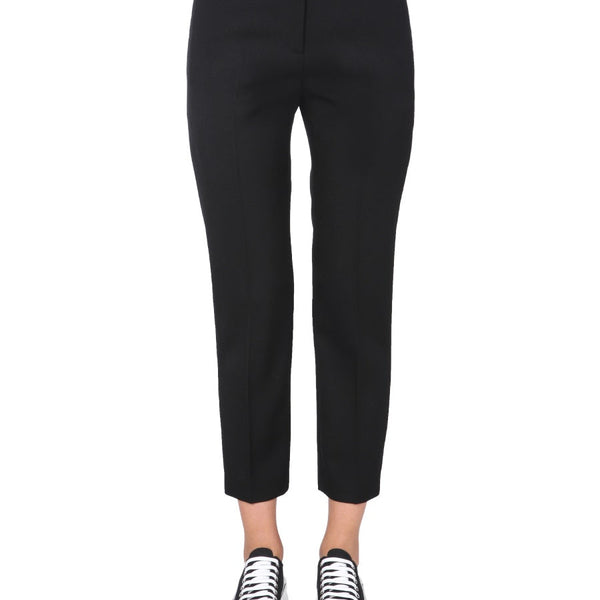 Alexander McQueen Pants? Alexander Mcqueen Women Cropped Straight Trousers Tailored Everyday Designer Pants