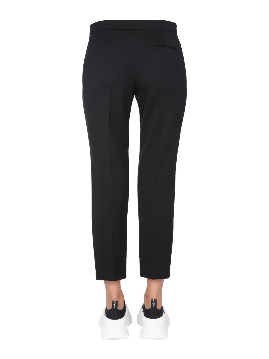 Alexander McQueen Pants? Alexander Mcqueen Women Cropped Straight Trousers Tailored Everyday Designer Pants