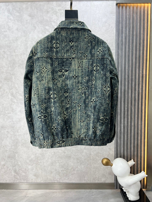 Side profile of Louis Vuitton luxury clothing with runway-inspired design