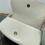 Front view of sleek statement women's handbag – women's luxury handbag