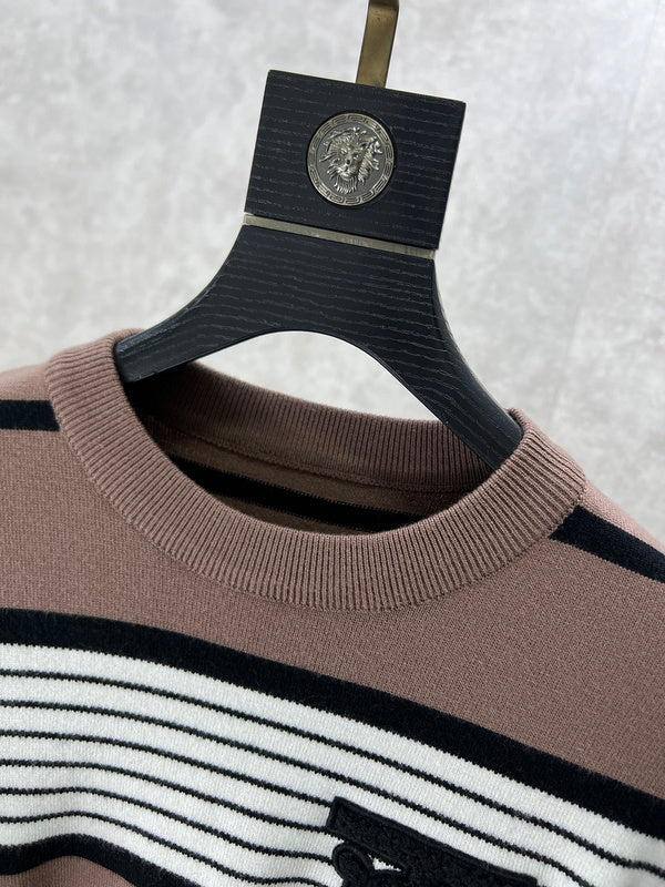 Close-up of Burberry designer clothing craftsmanship